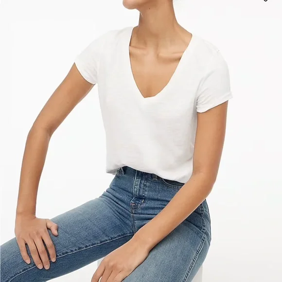 J.CREW VINTAGE SLUB COTTON TEE - Picture 2 of 7